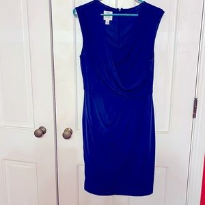 Woman’s royal blue cocktail dress.  Size 10